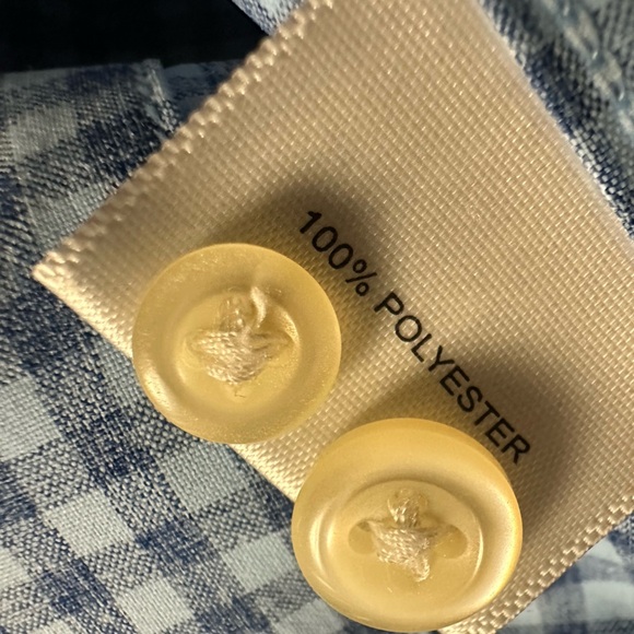 EUC Peter Millar Button Down Polyester Long Sleeve Shirt Size Large - Picture 5 of 8